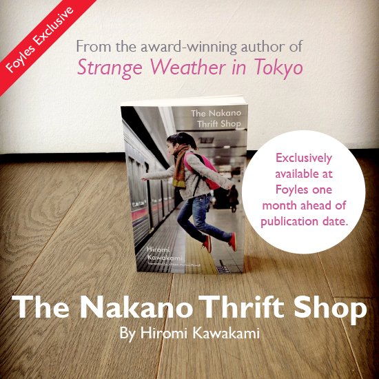 Foyles's tweet photo. We loved #StrangeWeatherinTokyo & are thrilled to be stocking #NakanoThrift 1 month early https://t.co/o8WhcfC97t https://t.co/T541HcNjob