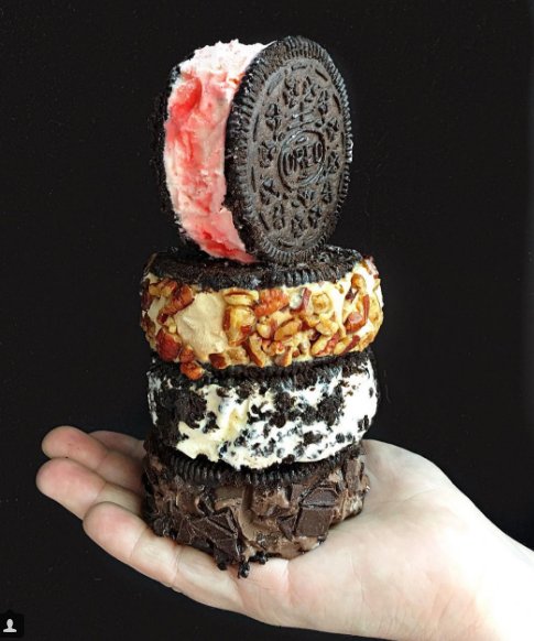 Behold....the ice cream oreo stack!