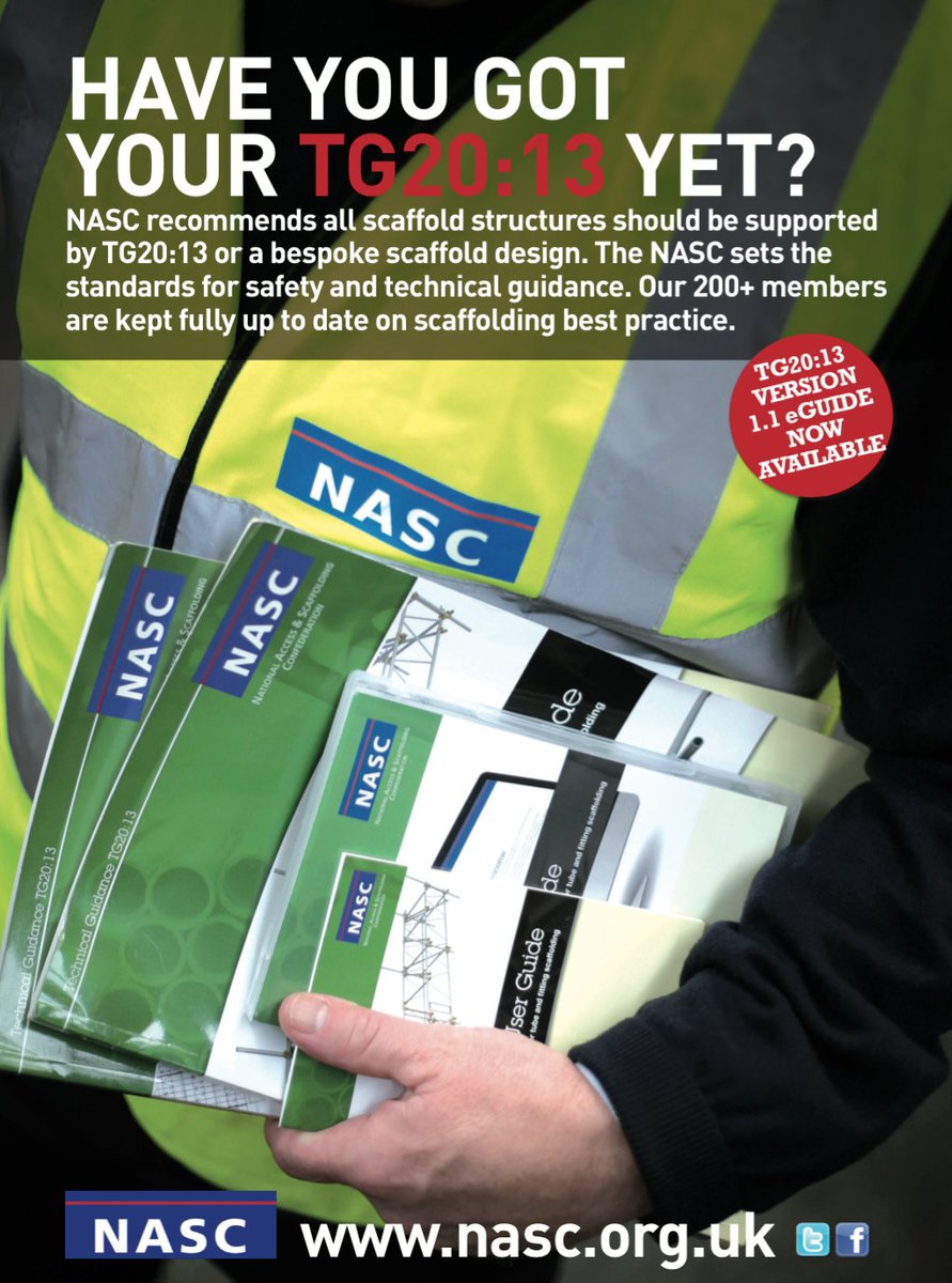 Are your #scaffold structures compliant? We recommend TG20:13 sheet or a bespoke design: nasc.org.uk/tg2013/