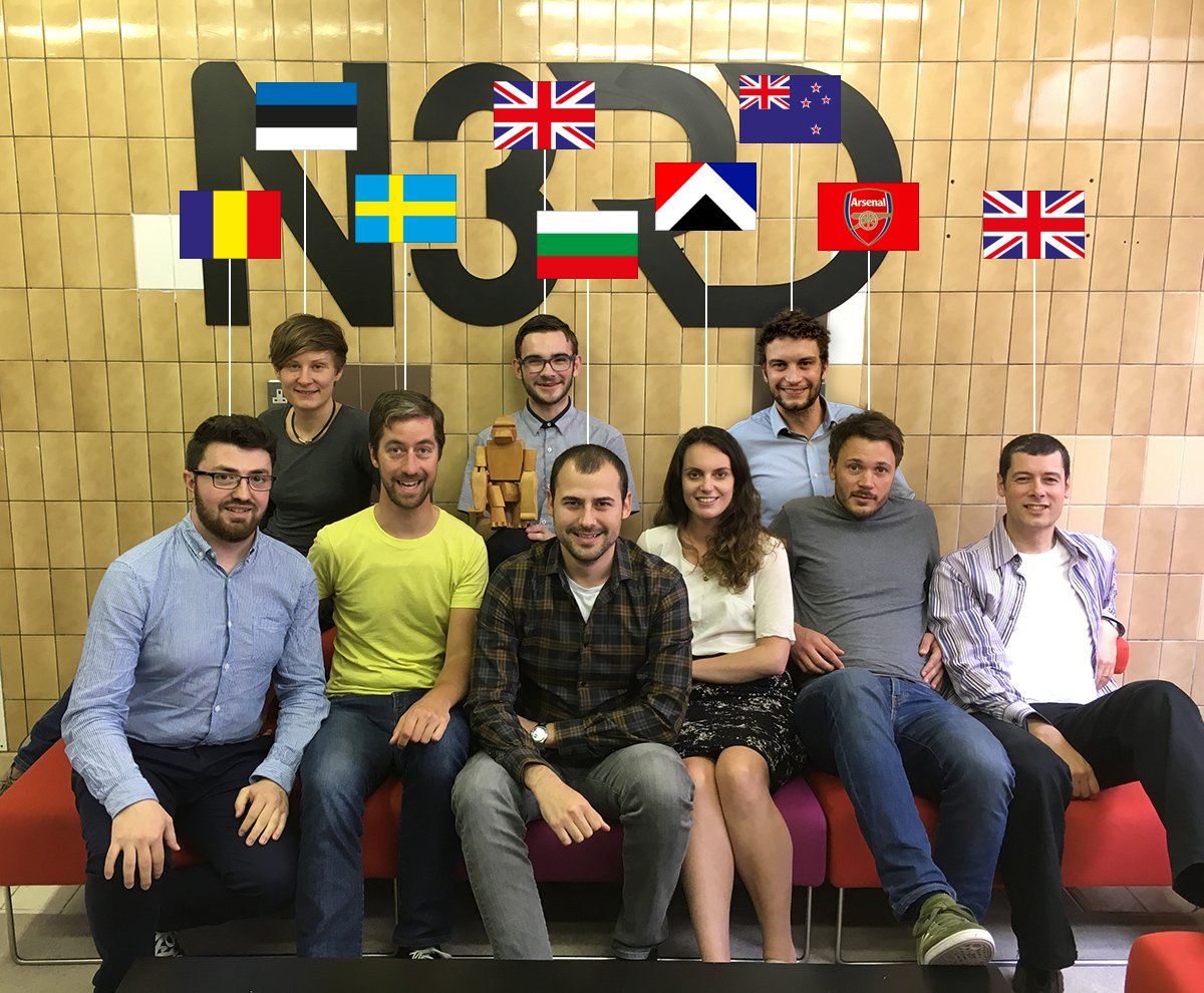 All of our N3RD's come from different countries and  backgrounds but we are a family - we are stronger together!