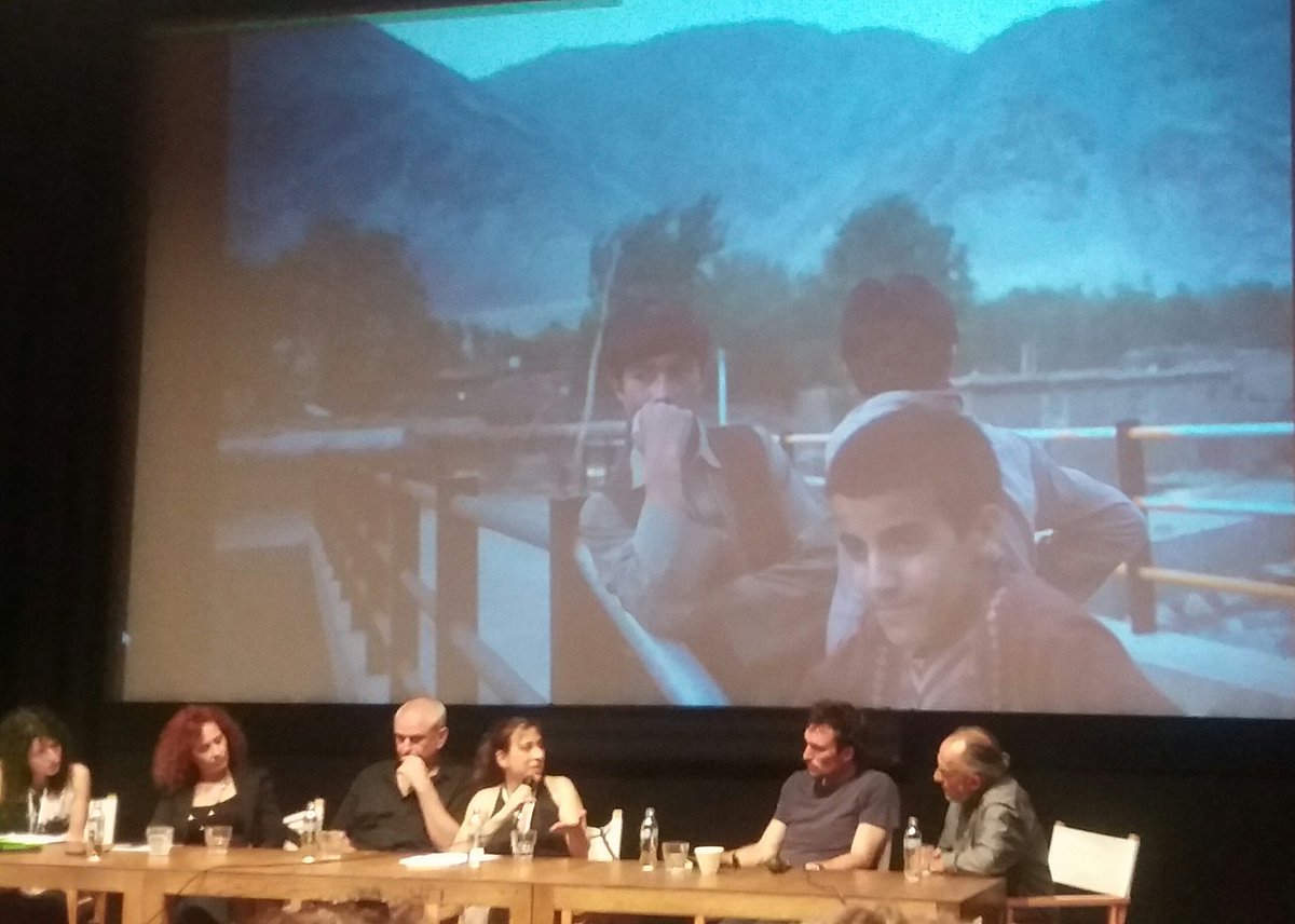 NiWalch's tweet photo. How much empathy needs photojournalism to tell a story? Cécile Hennion and Andrew Quilty discuss at #warmfest2016 https://t.co/ALHnysIXHB