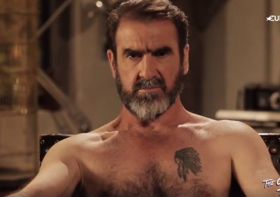 Shirtless Eric: Shirtless Eric #Cantona announces his candidacy for #