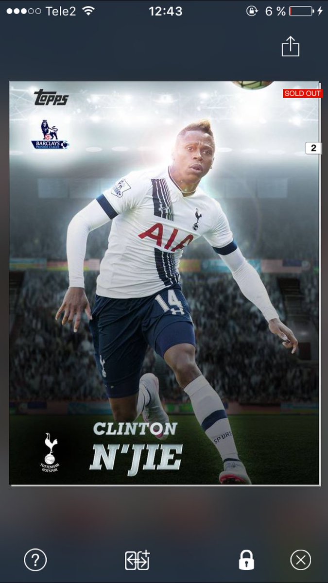 DailyGiveaway31's tweet photo. Clinton N'jie topps kick giveaway!           Follow and retweet for a chance of winning! Winner at 15 retweets!! https://t.co/JQzX9SiUER