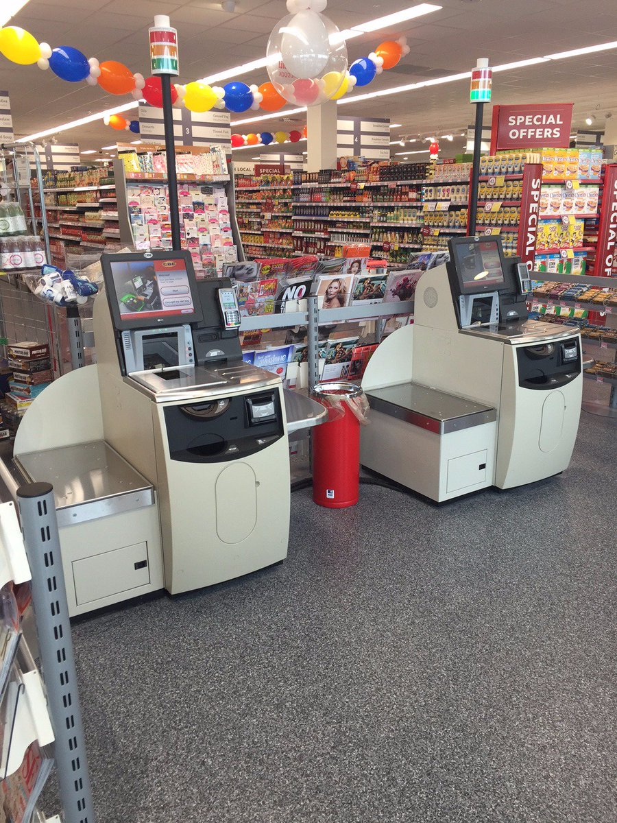 CBE_EPoS's tweet photo. Congrats to Stephen &amp; Eddie all the team @kilcocksv on their new store. The #CBE &amp; #NCR #SelfCheckouts look great! https://t.co/6p6LWIKRXO