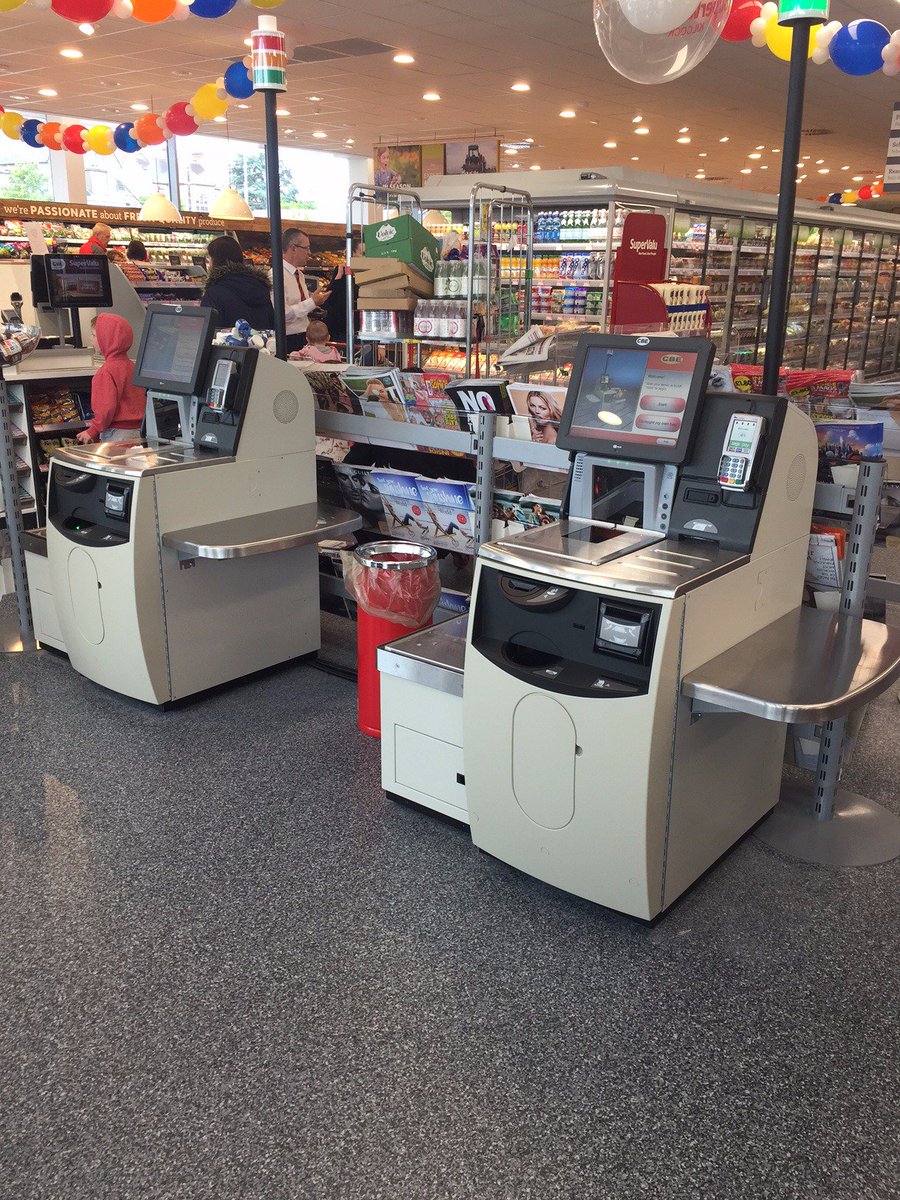 CBE_EPoS's tweet photo. Congrats to Stephen &amp; Eddie all the team @kilcocksv on their new store. The #CBE &amp; #NCR #SelfCheckouts look great! https://t.co/6p6LWIKRXO