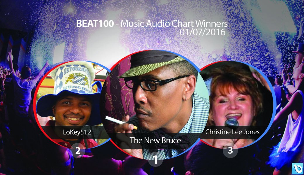 XComposeum's tweet photo. Congratulations to this Weeks BEAT100 #AudioChart #1 #TheNewBruce followed by #2 #LoKey512  &amp; #3 #ChristineLeeJones https://t.co/hY0WFGfhyy