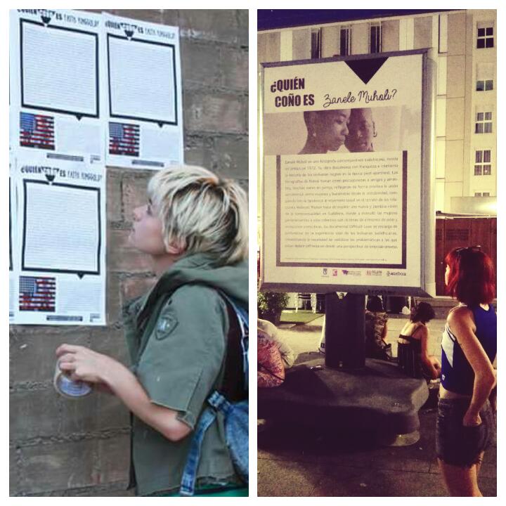 quienconoes's tweet photo. De pegada de carteles en la Universidad de Zaragoza a enormes mupis en la plaza de Pedro Zerolo. Un año ha pasado! https://t.co/Ovd5SXJolo