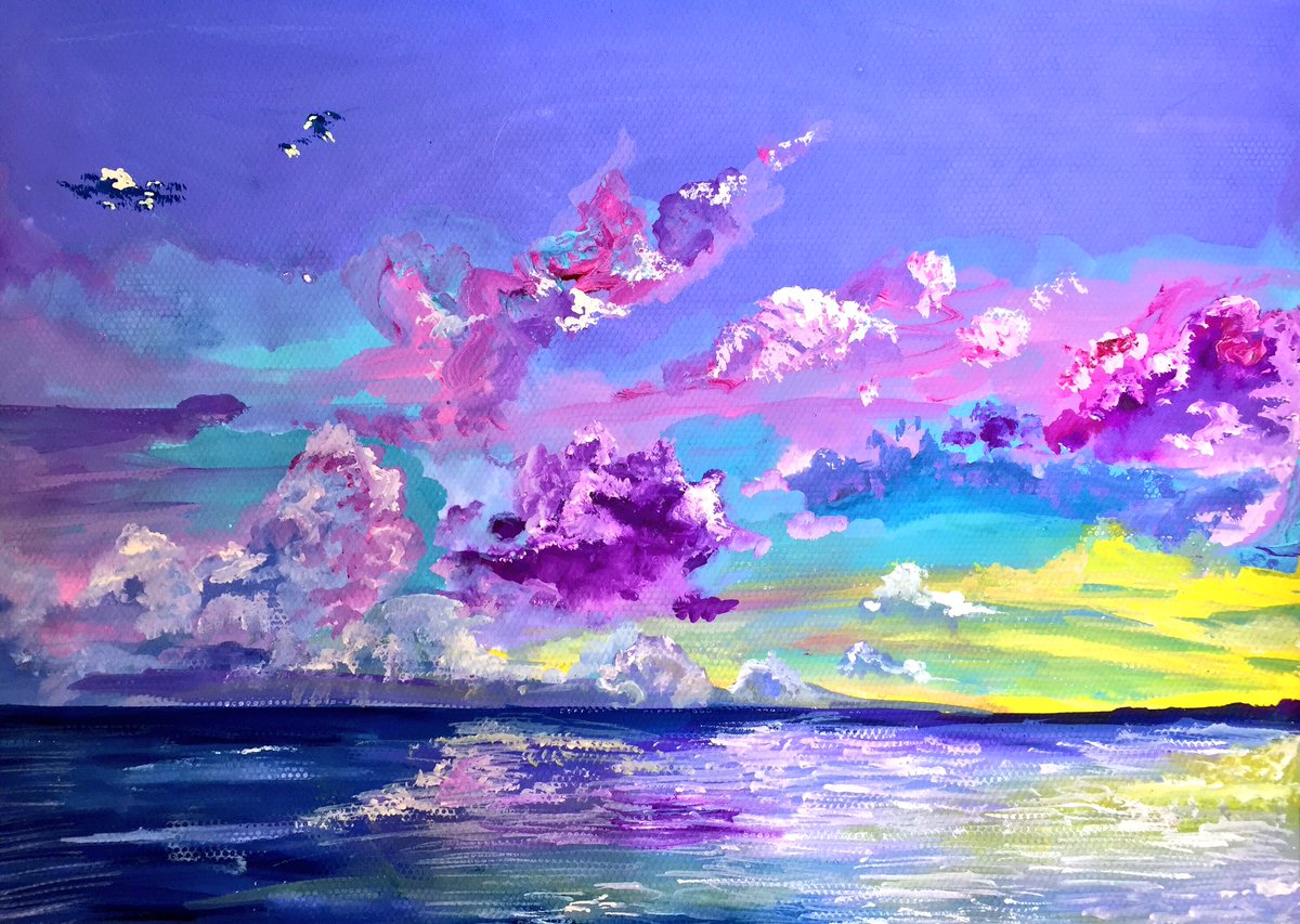 BatoulM_'s tweet photo. My 9am kinda paintings🎨 https://t.co/KoVkZqDzhb