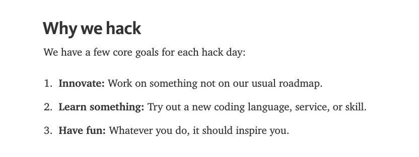 .<a href="/SpringestOps/">Springest Developers</a>'s reasons for #hacking are spot on pacev.co/29a2IBP