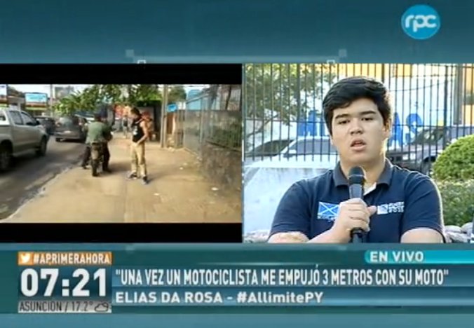 trecepy's tweet photo. "Muchas veces intentaron pegarme" Elias Da Rosa #AlLimitePy https://t.co/byfwW3gCnF