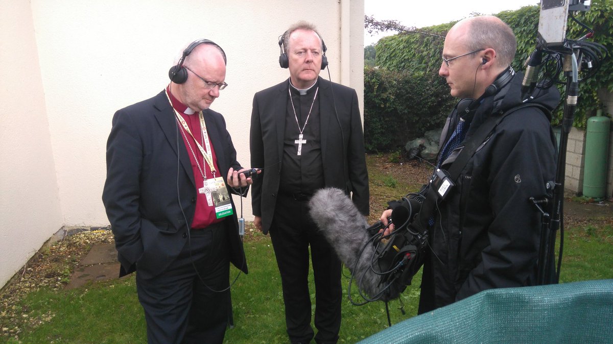 noeltupearly's tweet photo. United in commemoration. Ireland's Archbishops at the Ulster Tower. https://t.co/lHKYLsGh4h