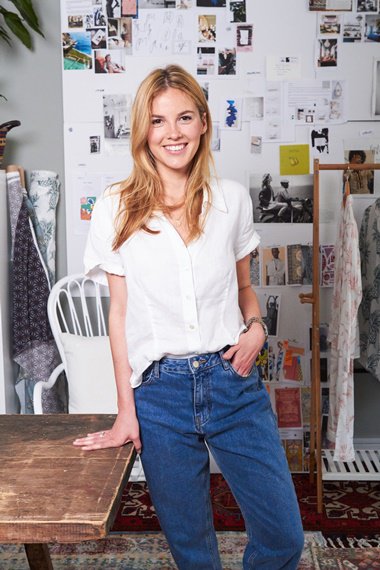 Molly Goddard of <a href="/Desmond_Dempsey/">Desmond & Dempsey</a> couldn't find loungewear she loved: so she made her own bit.ly/29abCPE