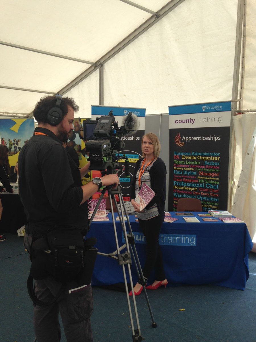 CountyTraining's tweet photo. Great day at @MEducationFest so far! Nikki is currently being interviewed for the film #apprenticeships #NVQs https://t.co/6TJQKcscMW