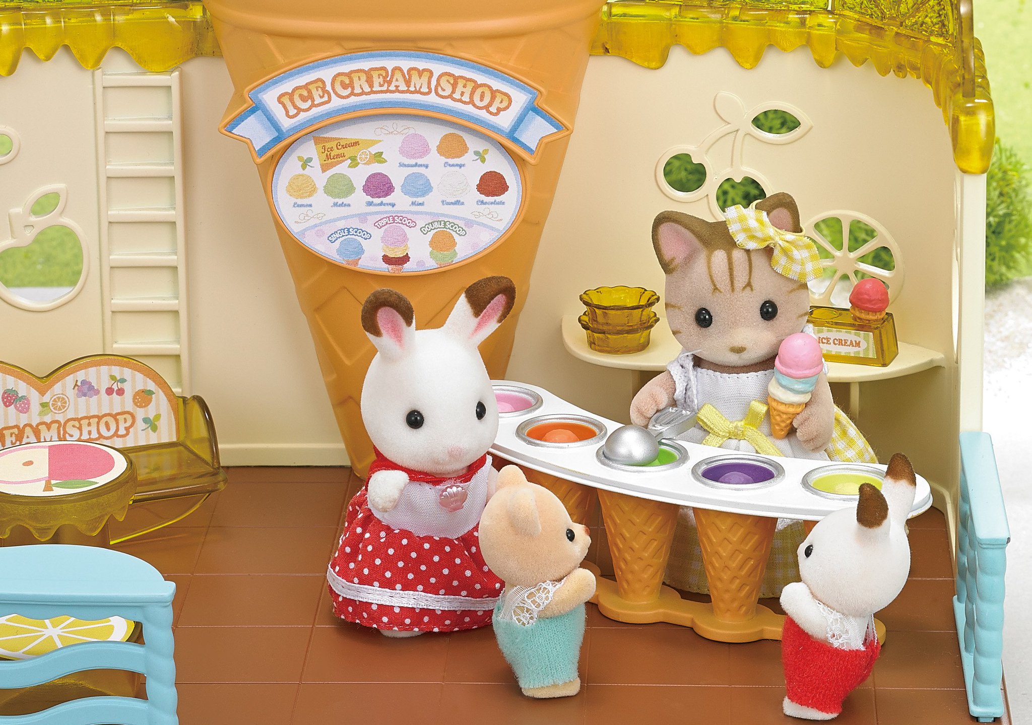 sylvanian families ice cream parlour