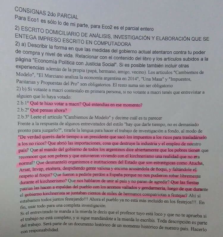 Ya salió en los diarios. Es de la UBA y el prof es Julian Denaro de la carrera Rel. del Trabajo. No se pierdan su FB