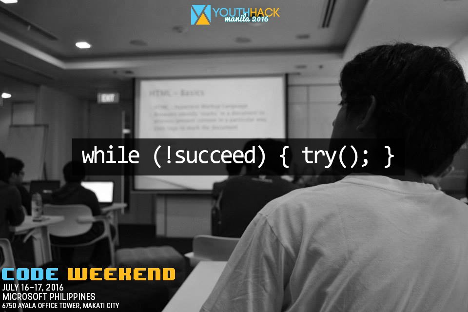 YouthHackMNL's tweet image. #YHCW2016 #YHCodeWeekend