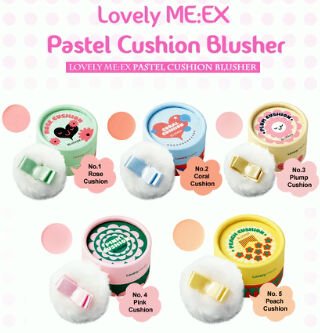Jovy_ajah's tweet image. Ready stock lovely me ex pastel cushion blusher #1rose #2coral #5peach @97rb
