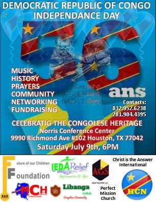 gotiembobile's tweet photo. Welcome to the Congolese Independence Day in Houston, TX July 9th https://t.co/uBtyRYI9mg