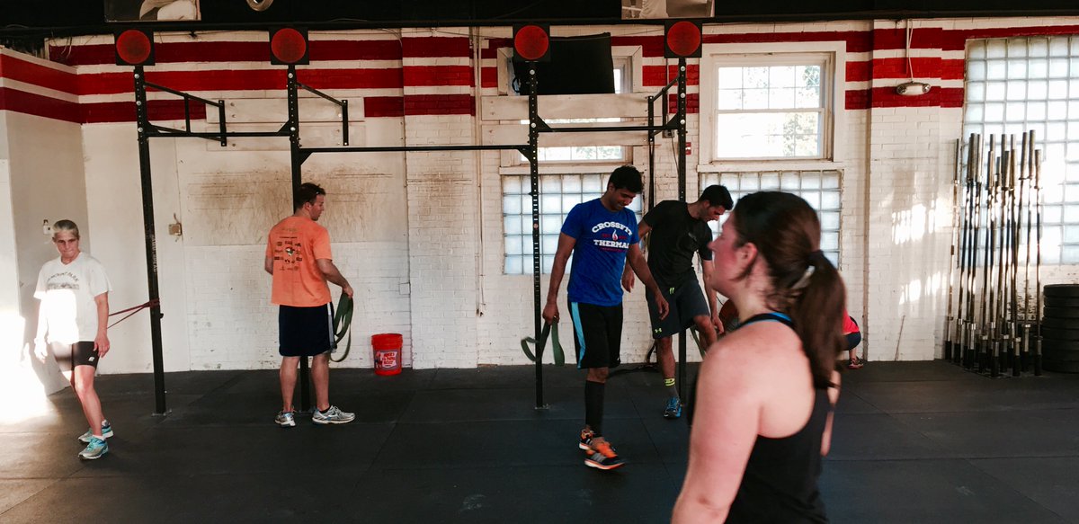 CrossFitThermal's tweet photo. Hamstring mobility after #Endurance Class. #Tabata 400M's on a hot day-awesome effort!  MVP goes to Pavan! #CrossFit https://t.co/qeBvu1gEgd