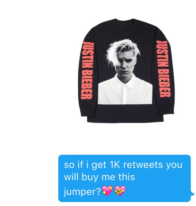 bieberdepth's tweet image. PLEASE GET THIS TWEET TO 1K RETWEETS GUYS! 💕💝💖 @JBFollowHelp02