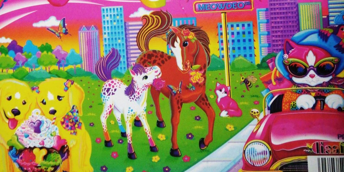 seventeen's tweet image. Lisa Frank Adult Coloring Books Are Now a Thing svtn.co/h5SNWf3