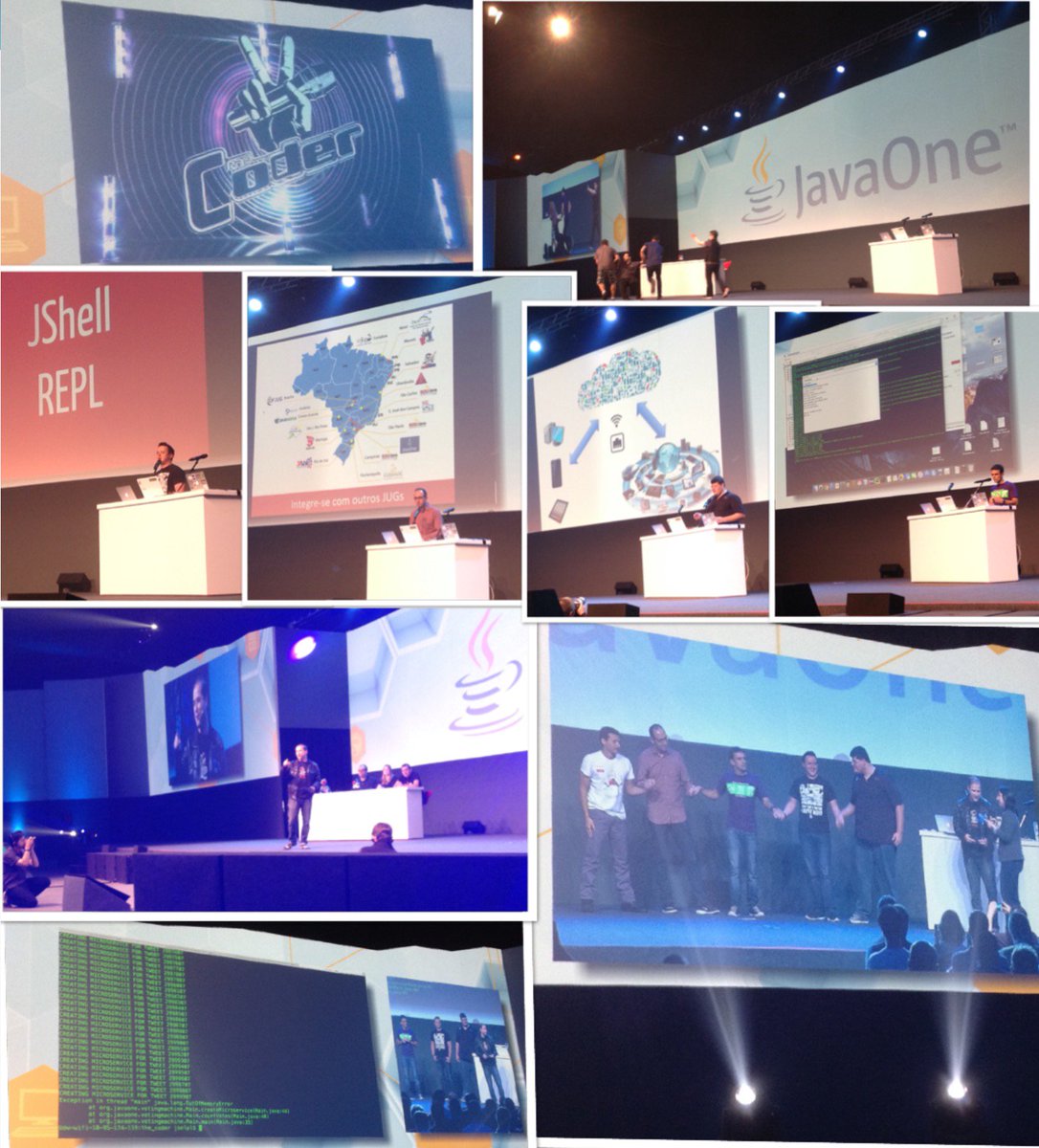 allanrssilva's tweet photo. O "The Coder" no @JavaOneBrasil foi demais! Ri muito e aprendi mais :) @java @brjavaman @fabianenardon #JavaOneBR https://t.co/4ZOUDAAfxw