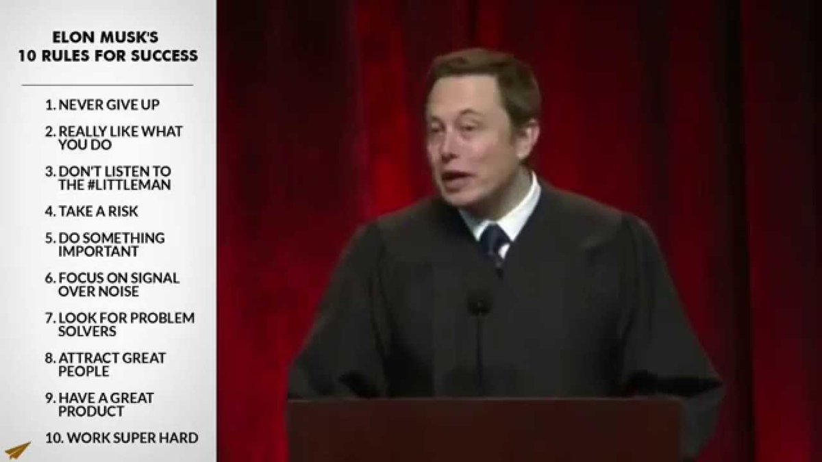 abhishekbatra75's tweet photo. Elon Musk's shares his rules of success with the world . Success is a journey not the destination #successforever https://t.co/sTPpdJ8R9v
