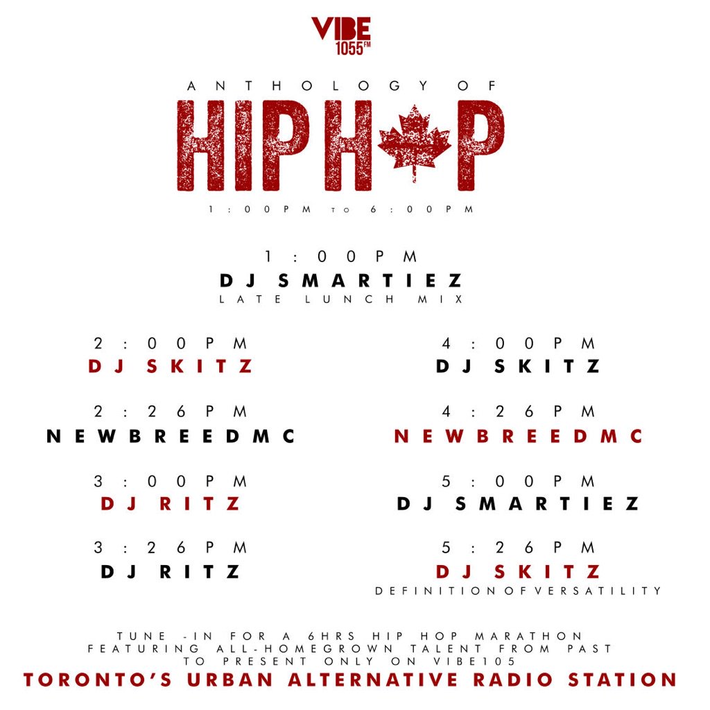 DJSMARTIEZ's tweet photo. Just another day in the office. #LATELUNCHMIX representing @VIBE1055! #YourMainSource on CANADA DAY! https://t.co/ReOAFPmZYQ