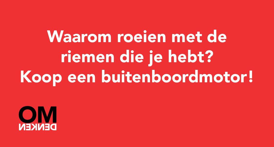 Soms is oplossen beter dan accepteren.