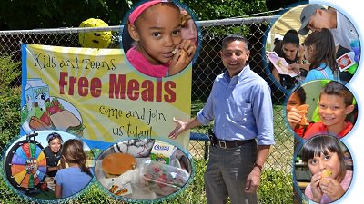 USDA_FNS's tweet image. #SummerMeals sites serve up more than just nutritious food to feed the body—fun activities help feed kids’ minds