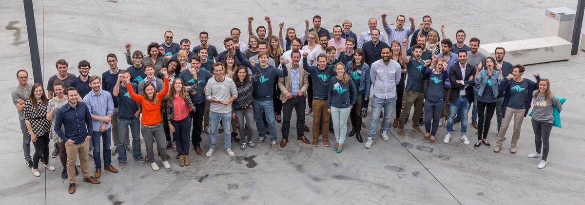 Vandaag vieren we met het hele team, dat gedurende het laatste jaar bijna verdriedubbeld is! #birthdayparty