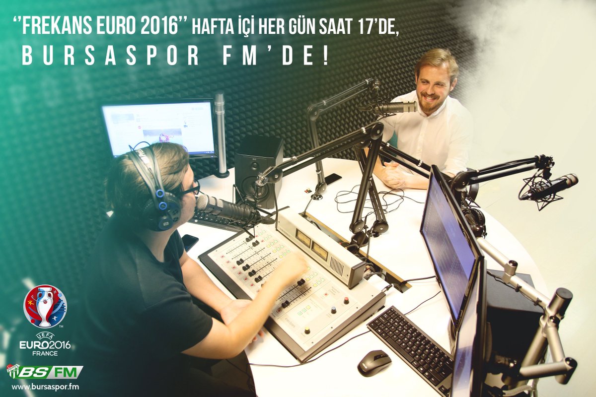 BsRadyo's tweet photo. Bartu Kösemsever ve Koray Kundakcılar ile "Frekans EURO 2016" saat 17'de BS FM'de. Soru ve görüşlerinizi bekliyoruz. https://t.co/BWyjoDQEr8