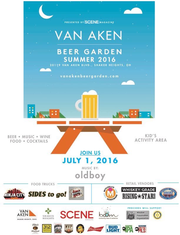 ClevelandScene's tweet photo. The first Van Aken Beer Garden of the summer kicks off at 6 tonight!  More info - https://t.co/SNDRROPAL8! https://t.co/LqQ1Nlnwqy