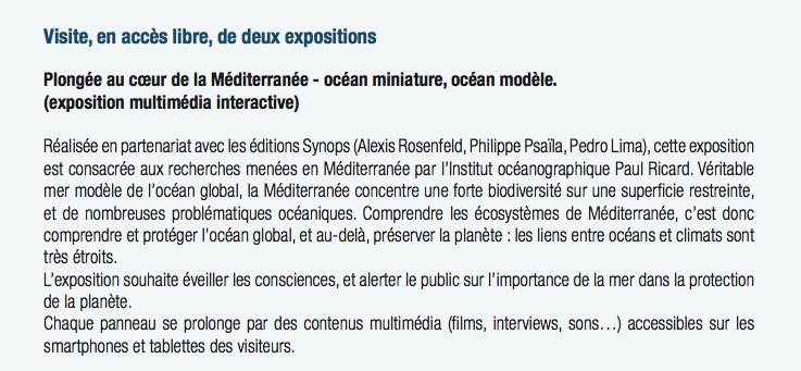 RDV samedi prochain sur l'île des #Embiez pour inaugurer notre expo "Plongée en #Méditerranée", avec l'#IOPR