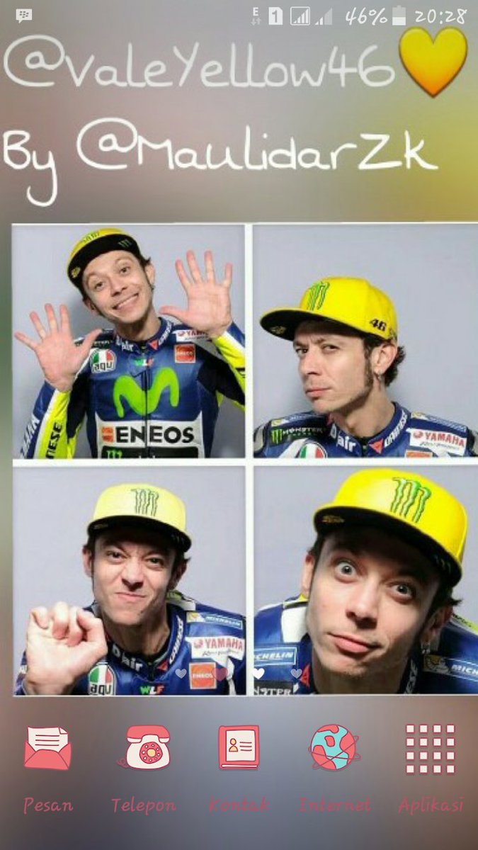 MaulidarZk's tweet photo. ScreenSaver My Profile Phone 😊😘😍
#VR|46💛
#VorzaVale
#supportVale
@ValeYellow46 https://t.co/kW2P05BUMN
