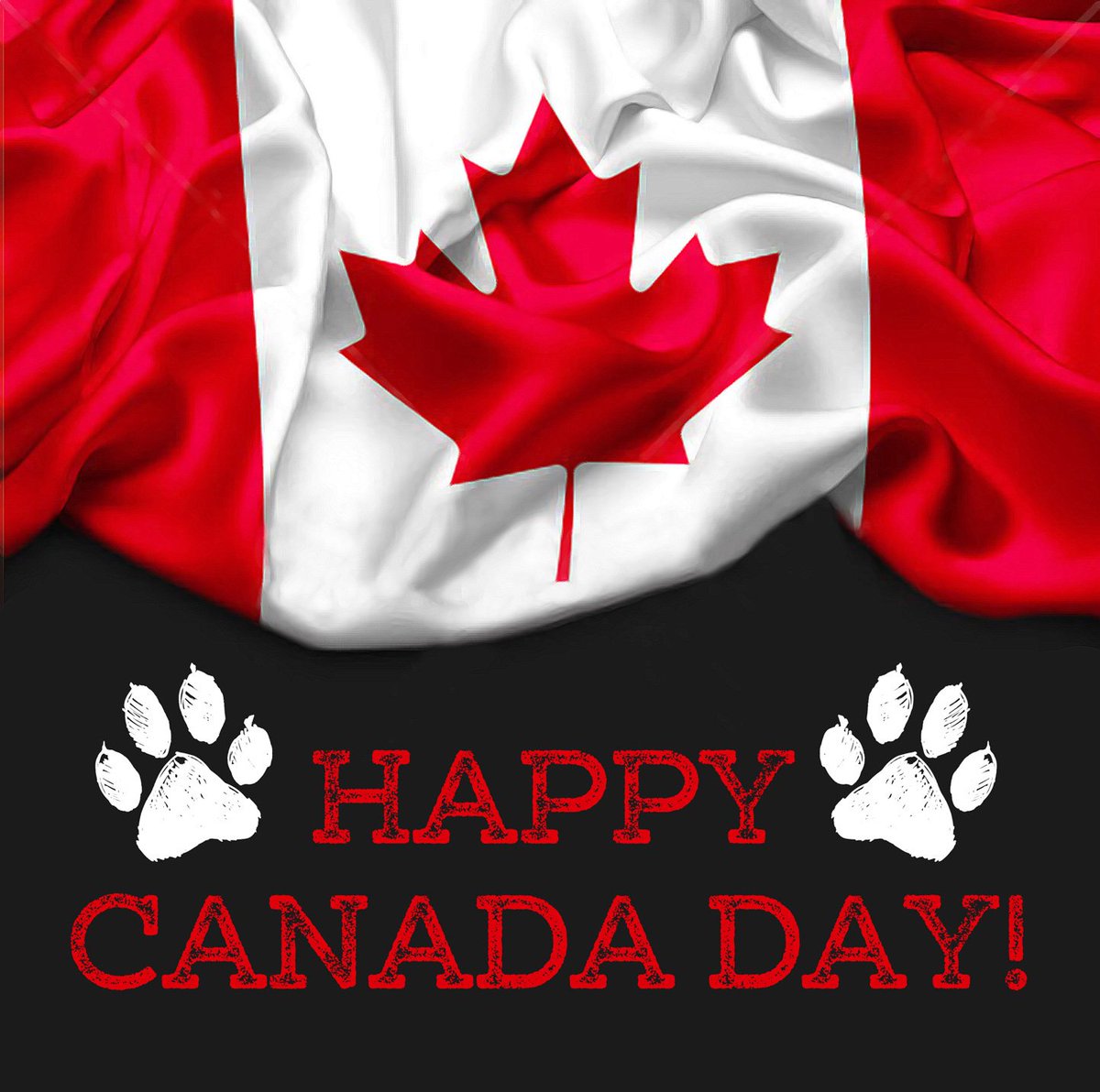 Have a pawsome day peeps and pups! #CanadaDay