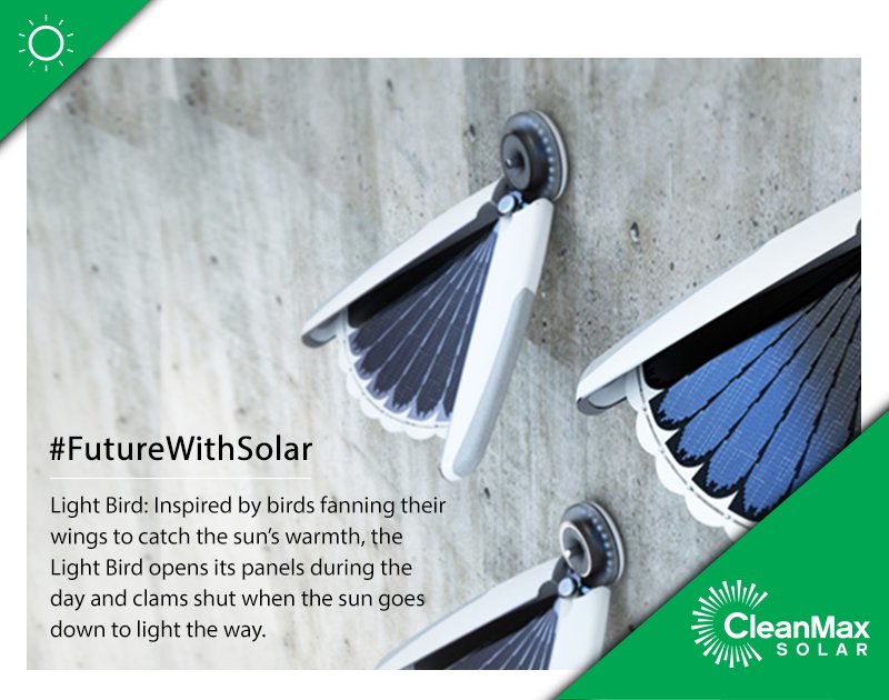 PallaSolarPros's tweet image. RT @cleanmaxsolar #FutureWithSolar The Light Bird LED is an innovative lamp that enhances the look of your wall us…