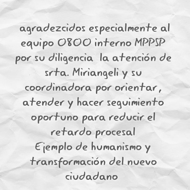 Ejemplo de servicio de calidad el  favor de la familia del privado de libertad <a href="/irisvarela/">maria iris varela</a>   Srta. Miriangely