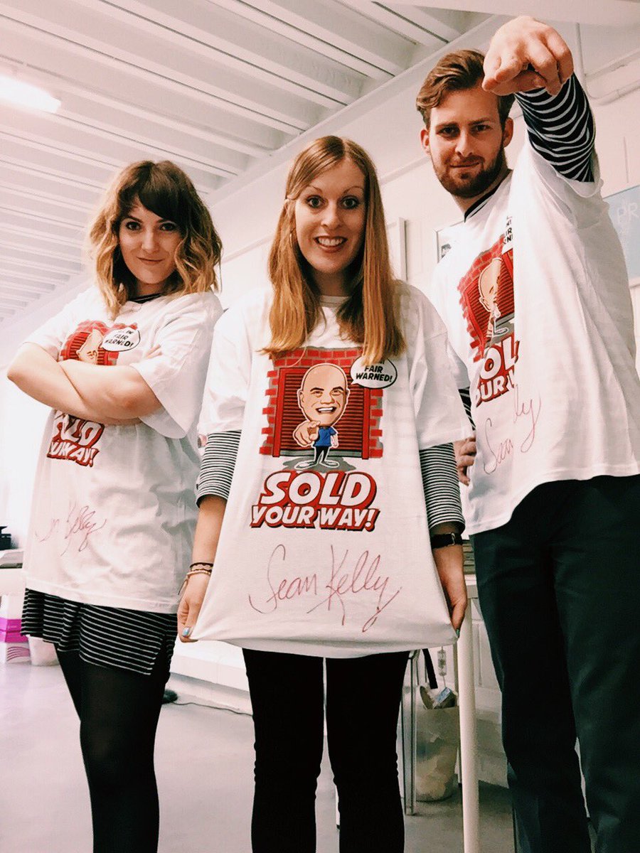 kpprtweets's tweet photo. Big thanks to @SeanKellyComedy for sending over #SoldYourWay t-shirts ahead of our 5th birthday breakfast #goodybags https://t.co/KCyoYxxTAc