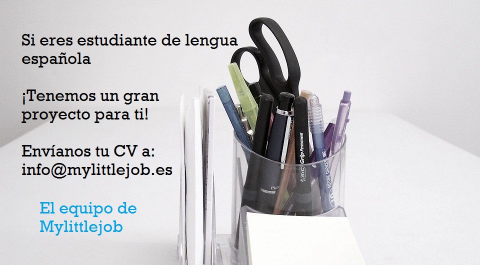WorkGeniusES's tweet image. ¿Tienes tiempo y quieres ganar algo de #dinero? Entra en mylittlejob.es o envíanos tu #CV para esta oferta!