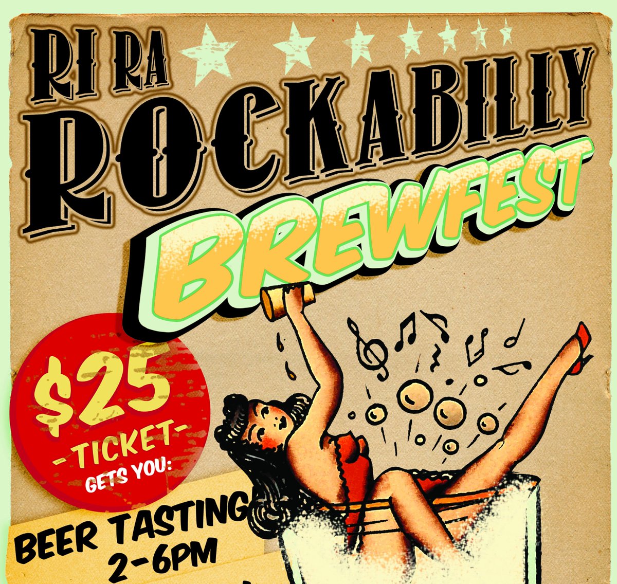 Rockabilly Brewfest <a href="/riracharlotte/">Ri Ra Charlotte</a> July 16th 4 hours of sampling the best in local beer with live rockabilly music!