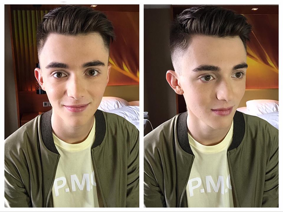 GreysonCrewID's tweet photo. [NEW PHOTO] Greyson Chance with make up on his face be like.. https://t.co/FJ5anI4SJy