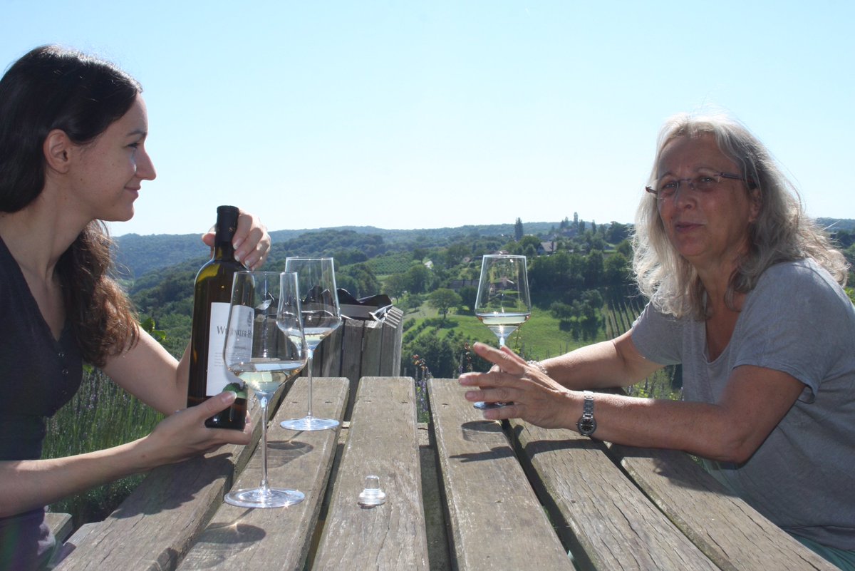 Ein Schluck Grauburgunder Schlosskogel 2015 auf den Schock der Wahlwiederholung #wein #wochenende #steiermark
