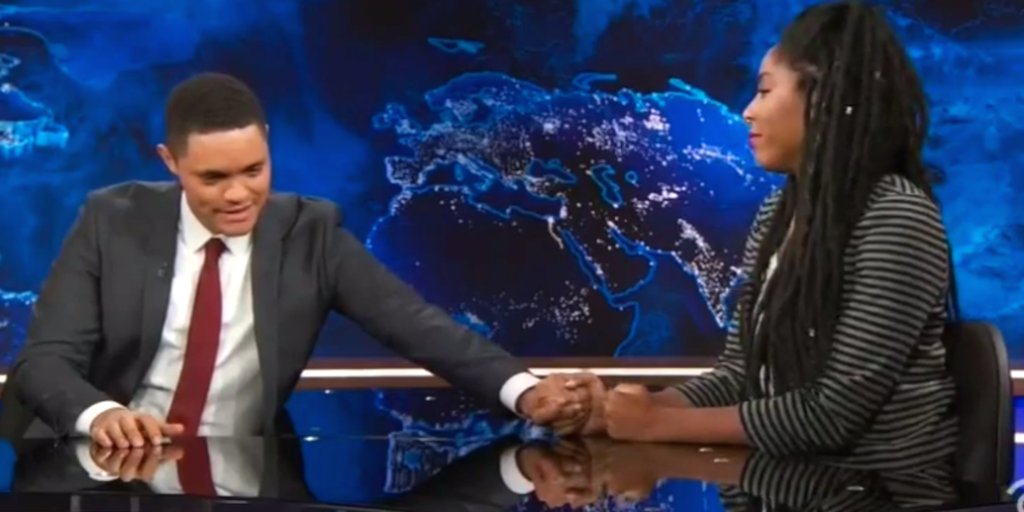 'The Daily Show' departing correspondent Jessica Williams gets a teary goodbye read.bi/29lxeFG