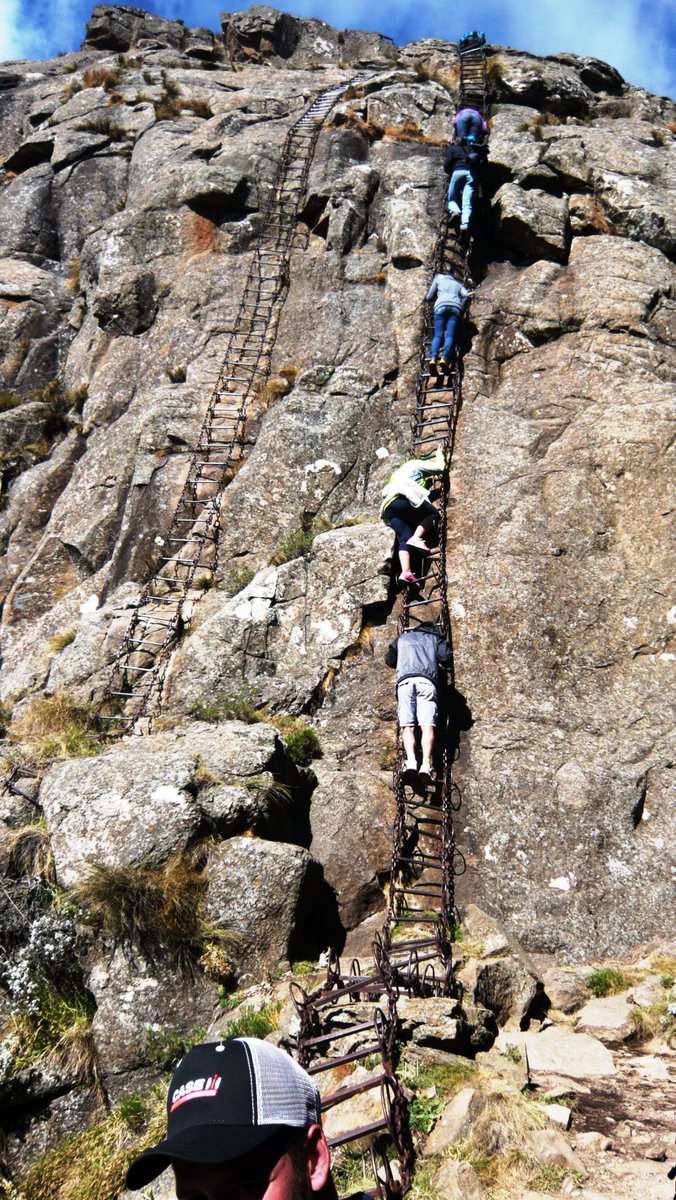 berghouse's tweet photo. Never fear when there is a #chainladder near #sentinelcarpark #amphitheater #drakensberg #mountains #HikerChat #fun https://t.co/h5rDLlkVS6