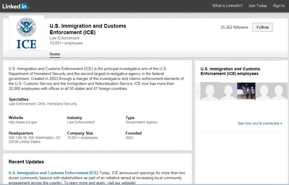ICEgov's tweet photo. Are you interested in working for ICE? Follow us on LinkedIn for job announcements! https://t.co/g1Yy8jW9fQ https://t.co/yFMR9IJQyl