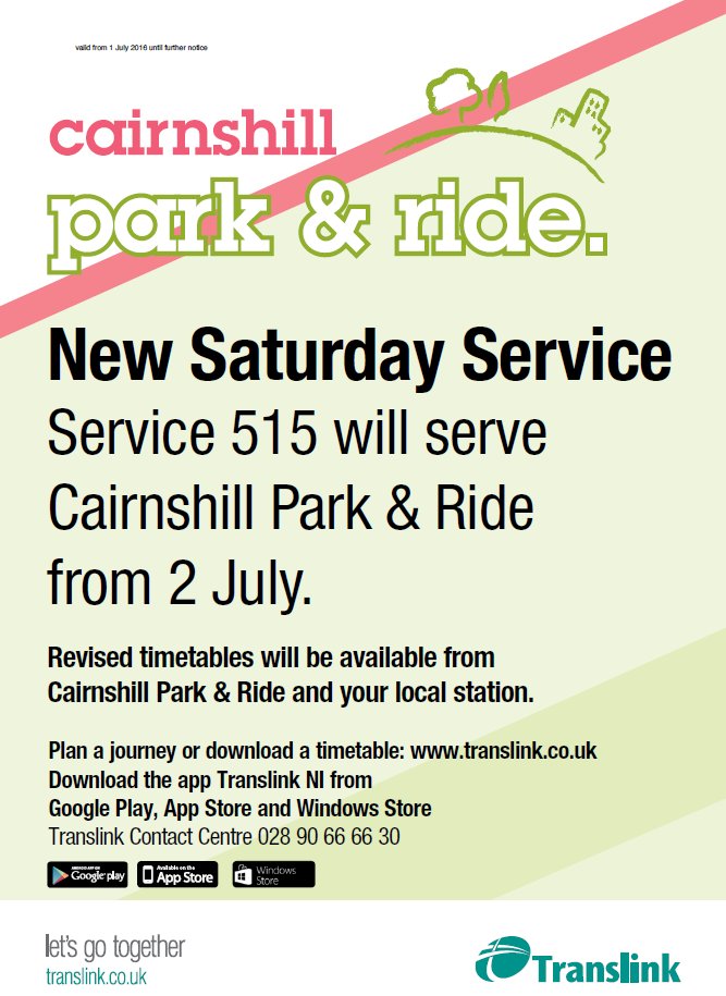 Translink_NI tweet picture