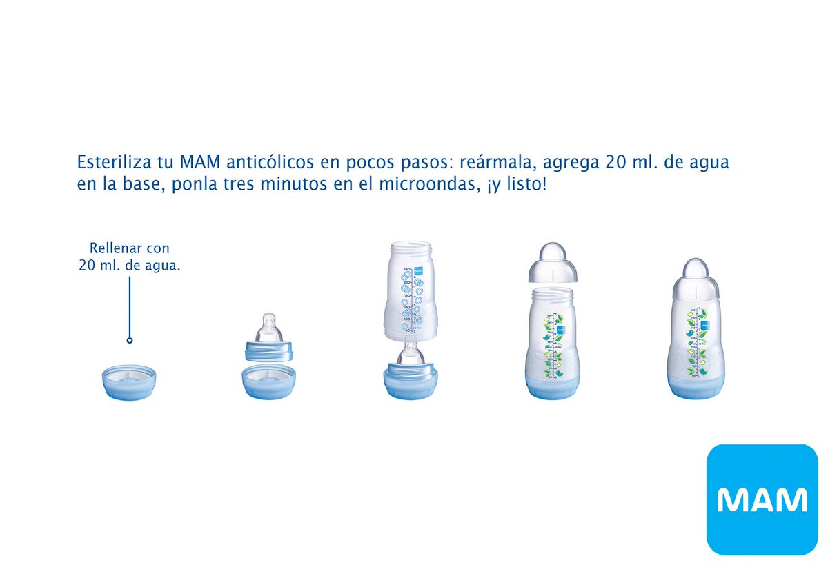 MundoMAMChile's tweet image. Conoce estas mamaderas #MAM, que se pueden desarmar ¡Limpieza rápida y fácil! Lo mejor para estar más con tu bebé