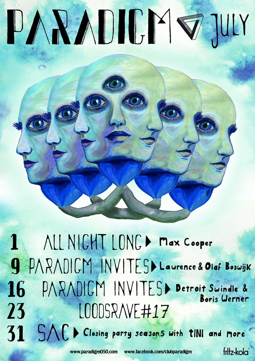 EMS050's tweet photo. Say hi to July! 

▼ Tonight: ALL NIGHT LONG: Max Cooper

#paradigm #groningen #parfest https://t.co/SHpBZaQnJ5
