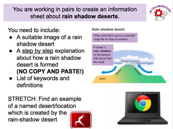 GeographiaUK's tweet photo. Differentiates rain shadow research task on tes https://t.co/VLmmw4jBkk #GeographyTeacher https://t.co/IAM1ylY6H9